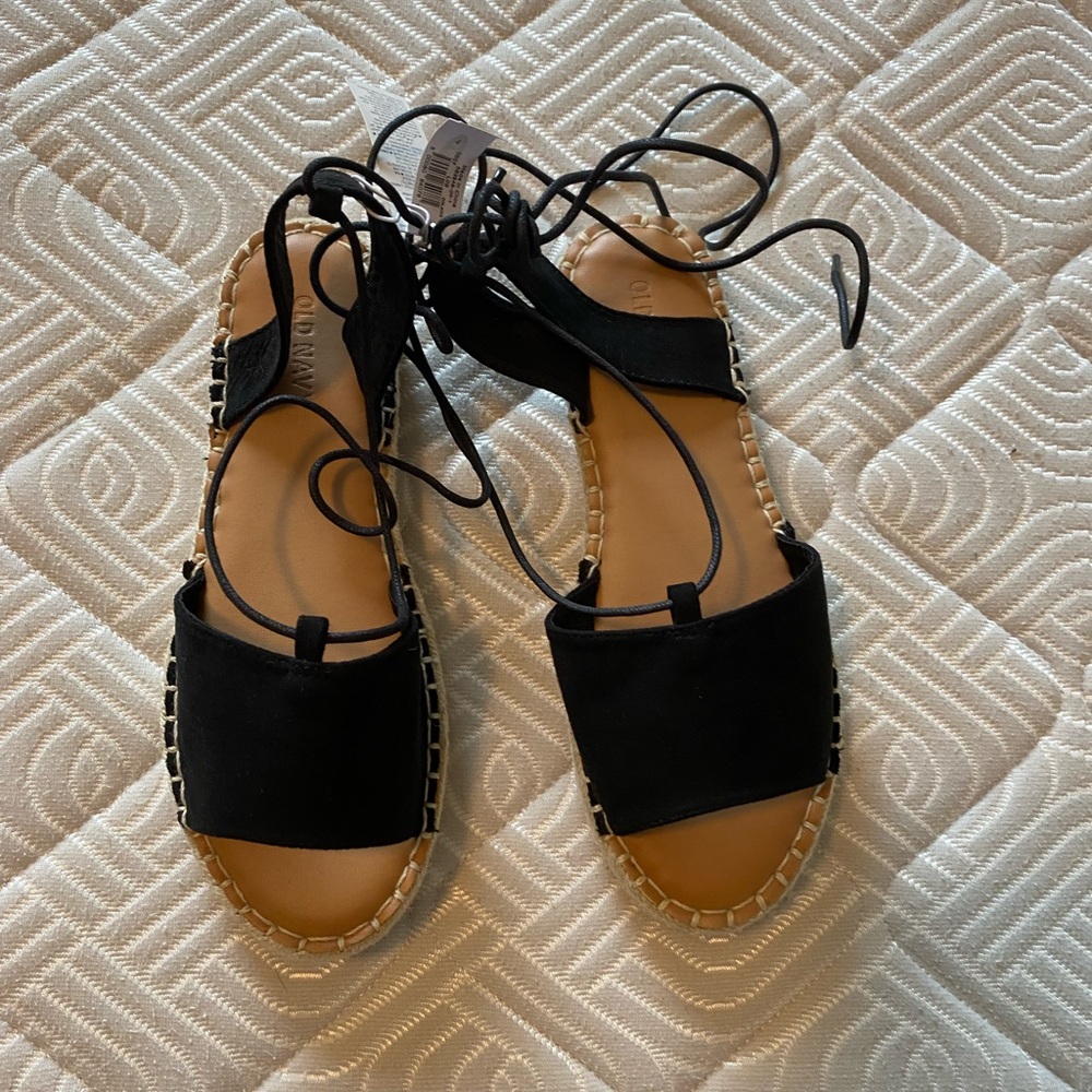Old navy lace up sandals